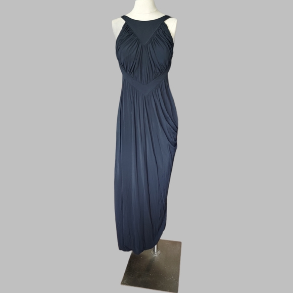 MaxMara Sportmax Asymmetrical Open Back Maxi Dress - Picture 1 of 9